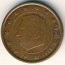 Euro - 5 Euro Cent - Belgium - 1999 - Cobre Chapado en Acero - KM# 226 - Obv: Head left within circle, stars 3/4 surround, date below Rev: Denomination and globe - 0